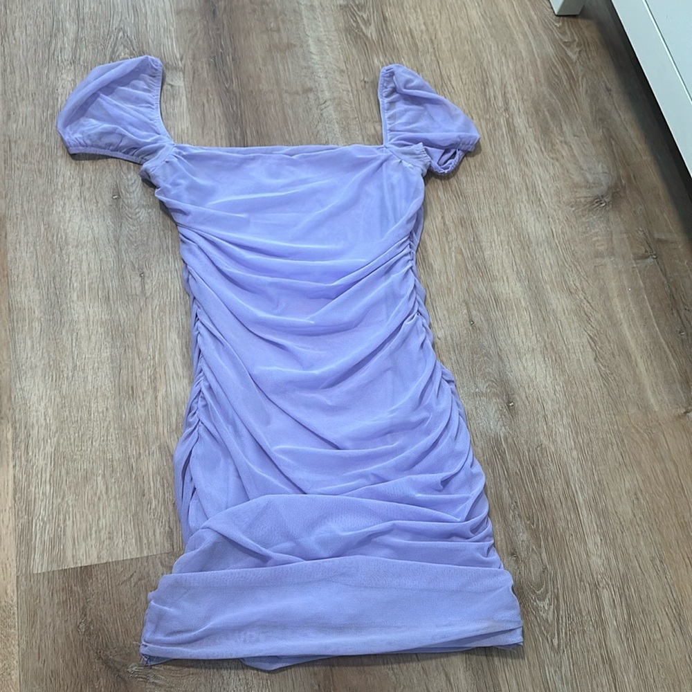Princess Polly Lavender Ruched Mini Dress
